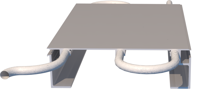 render 3d de pieza de materia de obra