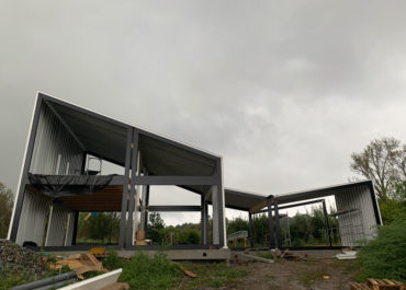 Proceso de montaje de una casa modular