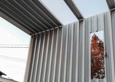 Plano detalle de paneles de aluminio usados para una casa modular