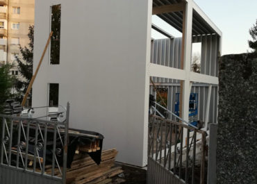 Proceso de montaje de una casa modular