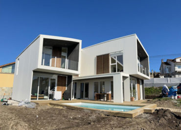 Proceso de obra de montaje de una casa modular