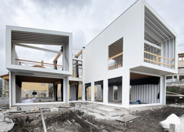 Proceso de obra de montaje de una casa modular
