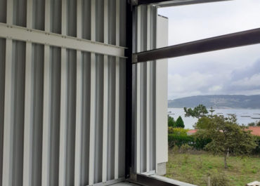 Plano detalle del material de aluminio con el que se construyen las casas modulares